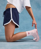 Crew Grip Socks - Gingham Heart Pink - S